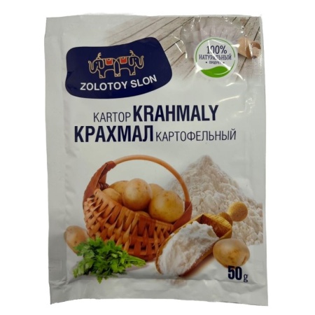 Крахмал Zolotoy Slon Картофельный 50гр Саше