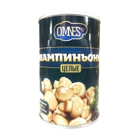 Шампиньоны Omnes Консервированные Целые 400гр ж/б