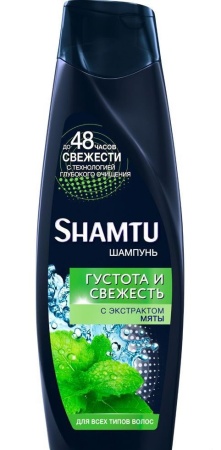 Шампунь Shamtu Густота и Свежесть с Экст Мяты д/всех Типов Волос 360мл фл