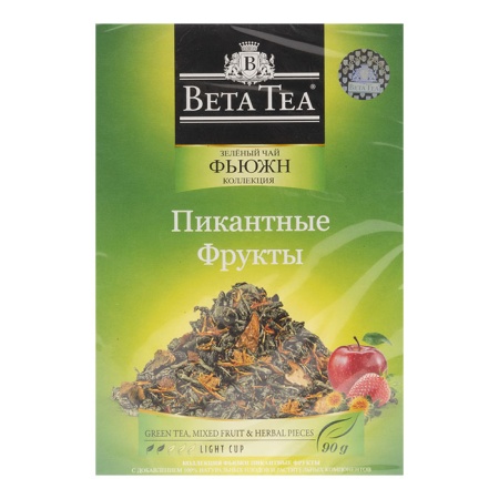 Чай Beta Tea Фьюжн Пикантные Фрукты 100гр Кор