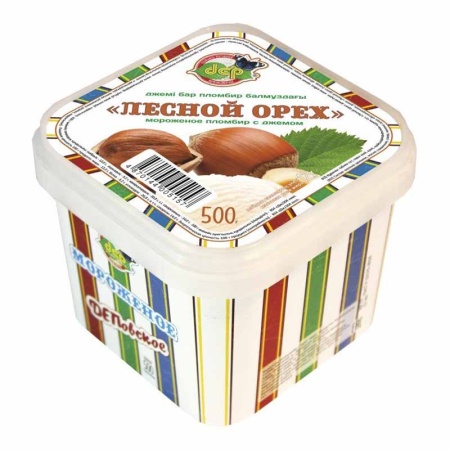 Мороженое Деп Лесной Орехом Пломбир с Джемом 500гр Конт