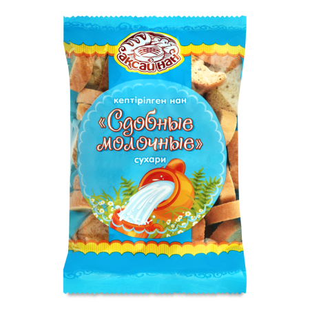 Сухари Сдобные Молочные Аксай Нан м/у 0.2кг