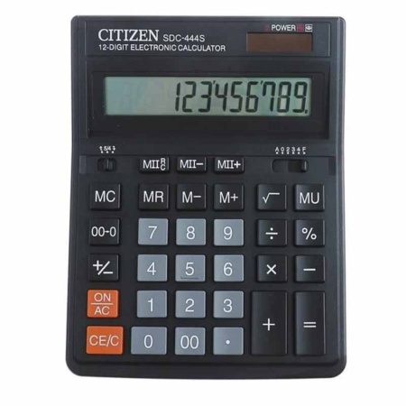 Калькулятор Citizen sdc-444s 12 Разрядов Кор