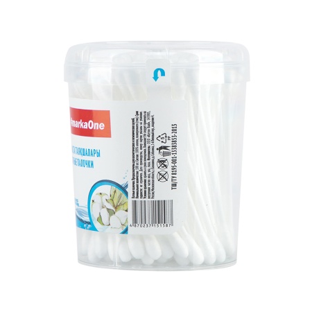 Палочки Ватные Marka One Круглый Стакан 100шт Стак