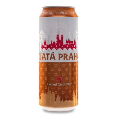 Пиво Zlata Praga Светлое 4,7% 0,5л ж/б