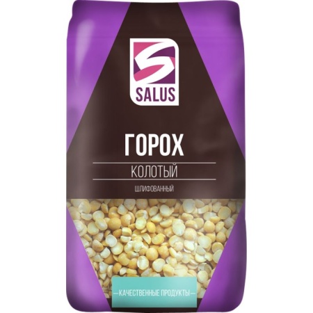 Горох Salus Колотый Шлифованный 800гр стаб/б