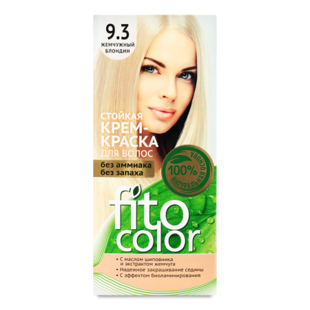 крем-краска Для Волос Стойкая №9.3 Fito Color 1шт