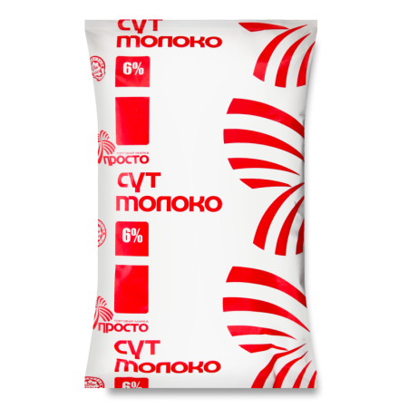 Молоко 6% Ультрапастеризованное Просто м/у 0.9л