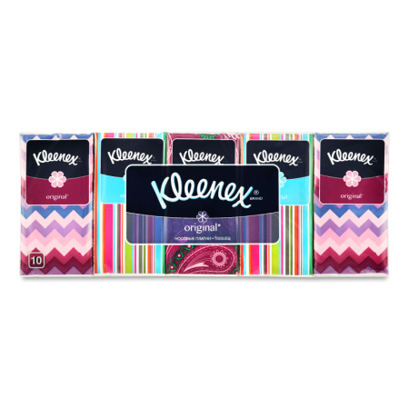 Платки Носовые Трехслойные Original Kleenex 10х10шт Платки Носовые Трехслойные Original Kleenex 10х10шт