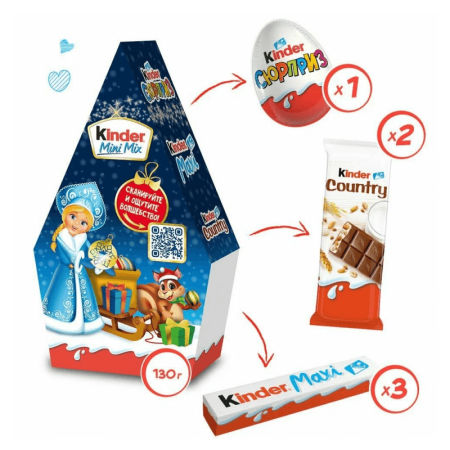 Набор Kinder Mini Mix Кондитерских Изделий Домик 130гр Кор