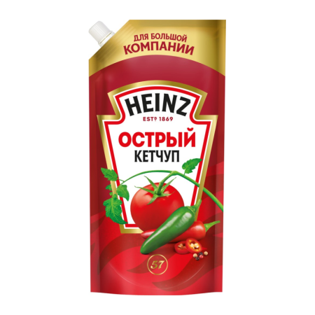 Кетчуп Heinz Острый 550гр п/б