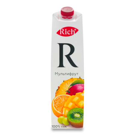 Сок из Смеси Фруктов Для Детей от 3лет Мультифрут Rich т/п 1л