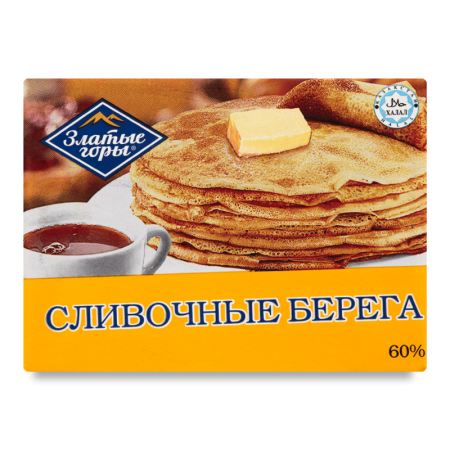 Спред 60% растительно-жировой Сливочные Берега Златые Горы м/у 180г