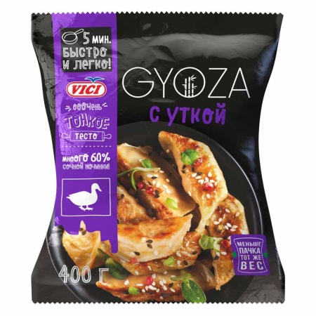 Пельмени Vici Gyoza с Уткой 400гр п/п