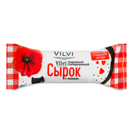 Сырок Творожный 21% Глазированный с Маком Vilvi м/у 40г