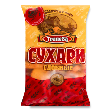 Сухари Сдобные с Маком Трапеза м/у 350г
