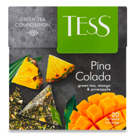 Чай Зеленый с Манго и Ананасом Pina Colada Tess к/у 20х1.8г