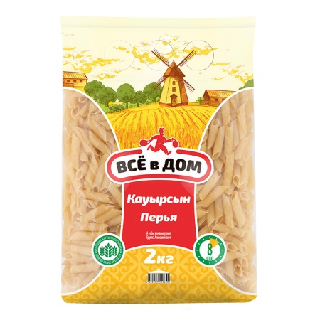 Изделия Макаронные из Твердых Сортов Пшеницы Перья Всё в Дом м/у 2кг