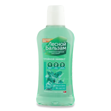Ополаскиватель Для Полости Рта Двойная Мята Тройной Эффект Лесной Бальзам 400мл