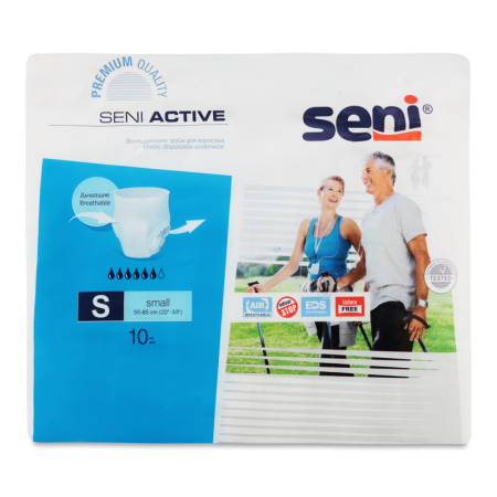 Трусы Впитывающие Для Взрослых s Active Seni 10шт