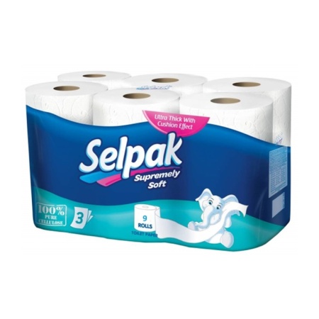 Бумага Туалетная Selpak Превосходная Мягк 12шт Пленка