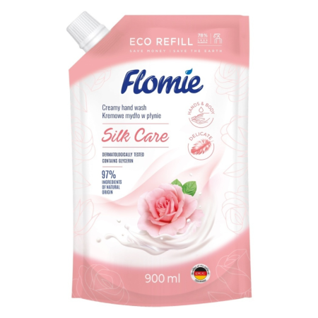 крем-мыло Flomie Silk Care Delicate 900мл д/п