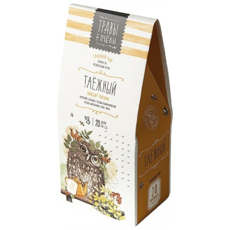 Чай Травы и Пчелы Таежный Травяной 20 Пирамидок 30гр Кор