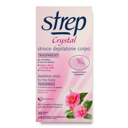 Полоски Для Депиляции на Теле Crystal Strep 20шт