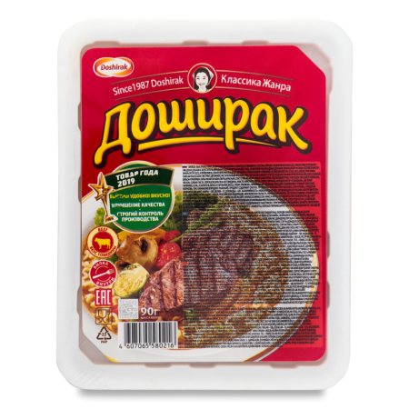 Лапша Быстрого Приготовления со Вкусом Говядины Доширак п/у 90г Лапша Быстрого Приготовления со Вкусом Говядины Доширак п/у 90г