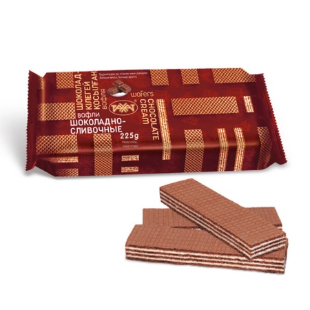 Вафли Рахат шок-сливоч 225гр фл/п