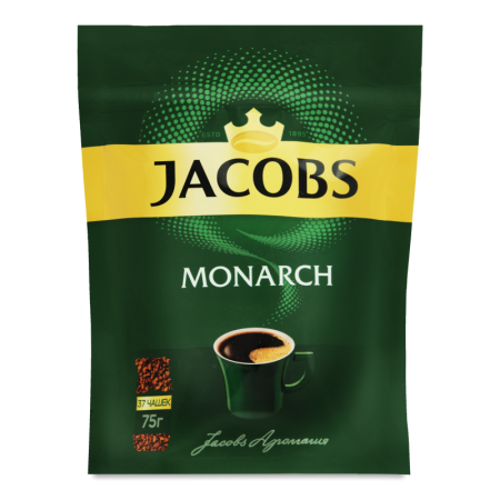 Кофе Натуральный Растворимый Сублимированный Monarch Jacobs д/п 75г