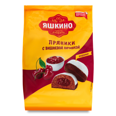 Пряники с Вишнёвой Начинкой Яшкино м/у 350г
