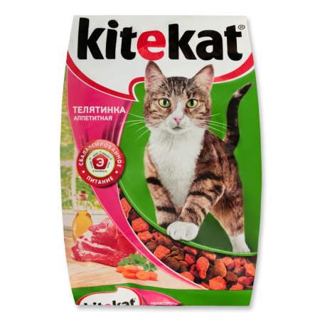 Корм Сухой Для Взрослых Кошек Телятинка Аппетитная Kitekat м/у 1.9кг