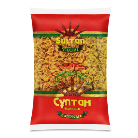 Макароны Sultan Special Ракушки Особые 1600гр п/п