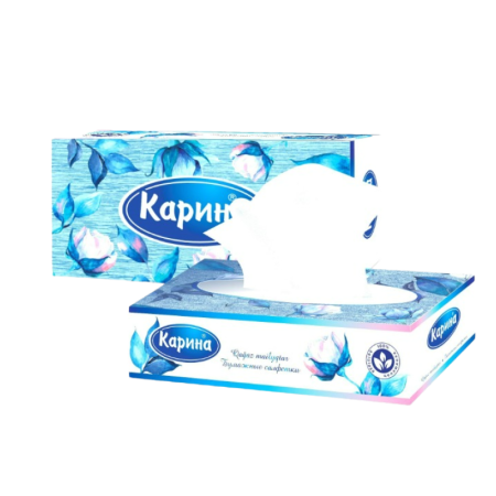 Салфетки Карина Бумажные 80шт Кор