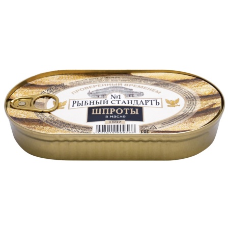 Шпроты в Масле Рыбный Стандартъ 175г ж/б