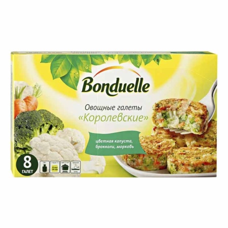 Галеты Bonduelle Овощные Королевские 300гр Кор