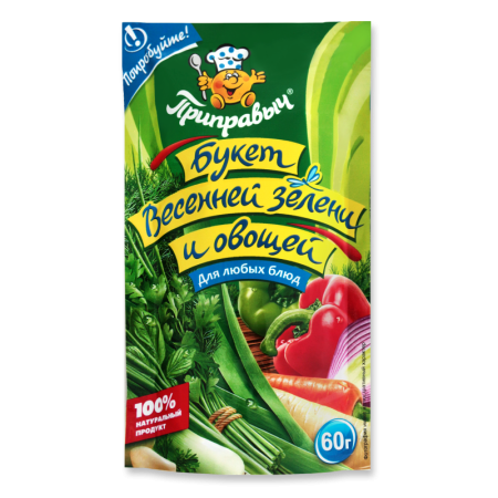Приправа Букет Весенней Зелени и Овощей Приправыч м/у 60г
