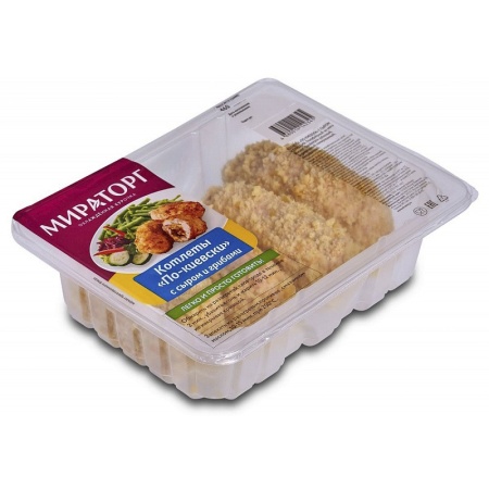 Котлеты Мираторг по/киевски с Сыром и Грибами 460гр Лот