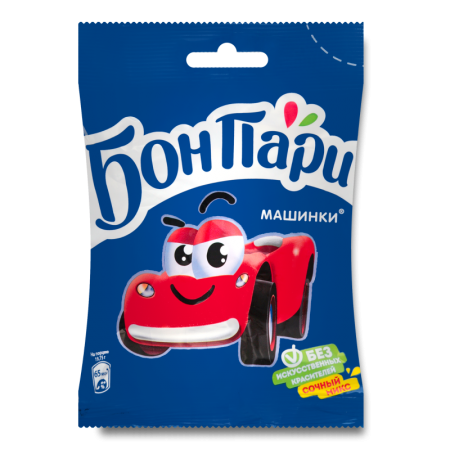 Мармелад Жевательный Фигурный со Вкусом Фруктов Машинки Бон Пари м/у 75г