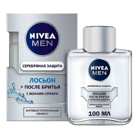 Лосьон Nivea п/бритья Серебряная Защита 100мл Кор