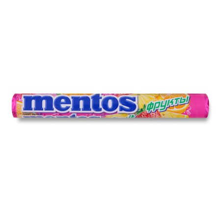 Конфеты Van Melle Mentos Fruit 37гр Кнврт Конфеты Van Melle Mentos Fruit 37гр Кнврт