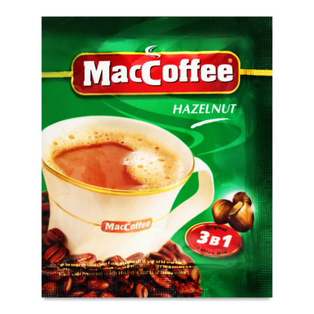 Кофе Maccoffee 3в1 Лесной Орех 18гр Саше