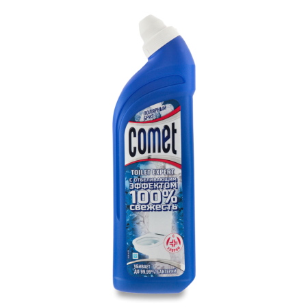 Средство Чистящее с Дезинфицирующими Свойствами Для Чистки и Мытья Унитазов Полярный Бриз Comet 700мл