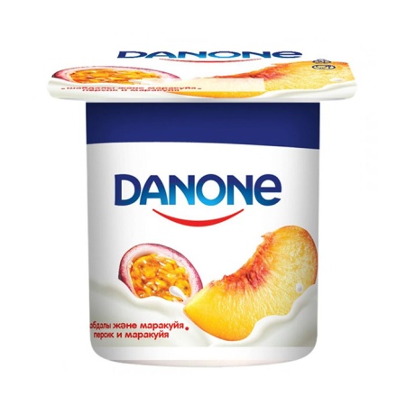 Йогурт Danone Персик и Маракуйя 2,5% 120гр Стак