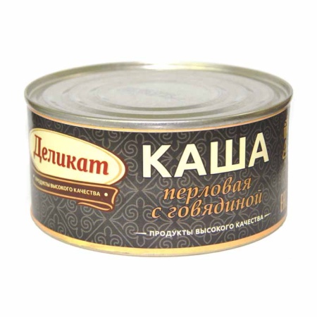 Каша Деликат Перловая с Гов 325гр ж/б Каша Деликат Перловая с Гов 325гр ж/б