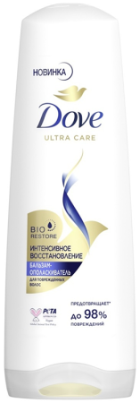 Бальзам Dove Ополаскиватель Интенсивное Восстановление д/поврежденных Волос 350мл фл
