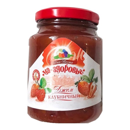 Джем диа-веста на Здоровье Клубничный 310гр с/б