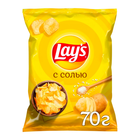 Чипсы Lays Соль 70гр п/п Чипсы Lays Соль 70гр п/п