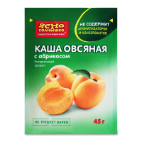 Каша Ясно Солнышко Овсяная с Абрикосом 45гр Саше